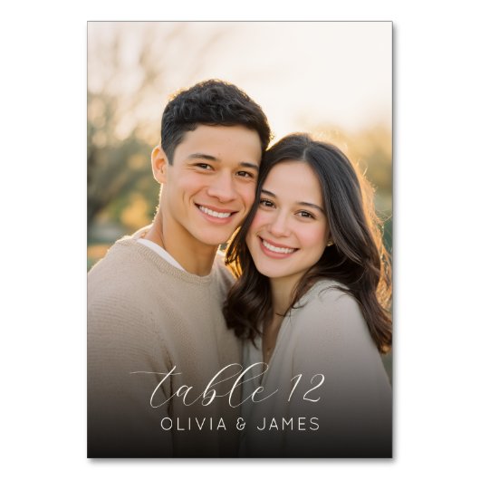 Numéro De Table Warm Photo (Dos)