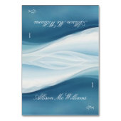Numéro De Table Wedding Place Cards Fish Icon-Serene Blue (Par défaut)