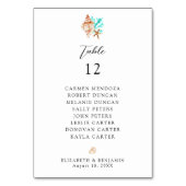 Numéro De Table Wedding Seating Chart Table Coastal Beach (Par défaut)