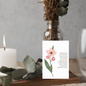 Numéro De Table Wedding Table Number Card with Botanical Design