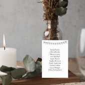 Numéro De Table Wedding Table Number Card with String Lights