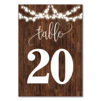 Numéro De Table Western Mason Jar Mariage campagnard Numéro de tab