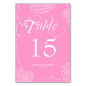 Numéro De Table Whimsical Chic Paisley Mariage (Par défaut)