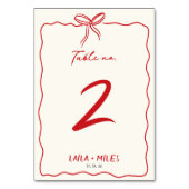 Numéro De Table Whimsical Hand drawn wedding Event  (Par défaut)