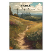 Numéro De Table Whimsical Rustic Fleur sauvage Meadow Mariage (Par défaut)