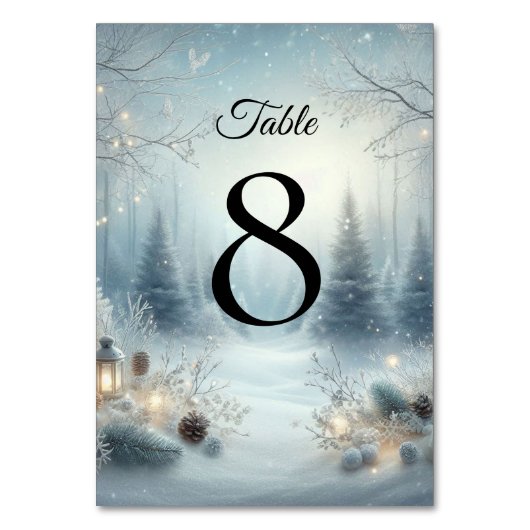 Numéro De Table Whispers d'un solstice d'hiver (Par défaut)