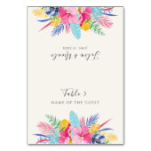 Numéro De Table Wild Rain Forest Evergreen Wedding Place Card (Par défaut)