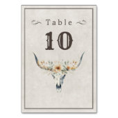 Numéro De Table Wild West mariage longhorn (Par défaut)