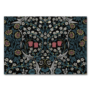 Numéro De Table William Morris Blackthorn Floral Art Nouveau