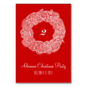 Numéro De Table Wreath de Noël (Par défaut)