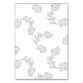 Numéro De Table Wreath traditionnel Floral Wreath Monogramme minim (Dos)