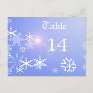 Numéro de table Xmas