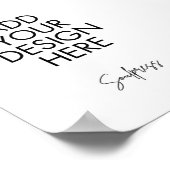 Numéro de tableau 5x7" Signer l'impression personn (Coin)