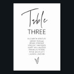 Numéro de tableau Carte de siège Mariage G400<br><div class="desc">Notre carte de numéro de table est parfaite pour planifier les places assises des clients pour chaque table à votre événement. Cet article fait partie de notre suite de faire-part de mariage Gwen G400,  veuillez visiter notre magasin pour voir la collection d'articles de coordination.</div>