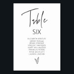 Numéro de tableau Carte de siège Mariage G400<br><div class="desc">Notre carte de numéro de table est parfaite pour planifier les places assises des clients pour chaque table à votre événement. Cet article fait partie de notre suite de faire-part de mariage Gwen G400,  veuillez visiter notre magasin pour voir la collection d'articles de coordination.</div>