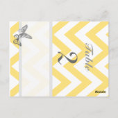 Numéro de tableau Carte postale personnalisée Chev (Dos)