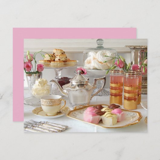 Numéro de tableau Carte postale thé anglais (Devant / Derrière)