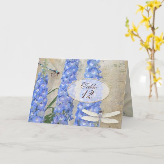 Numéro de tableau Cartes de tente Papillon de libe (Fleur jaune)