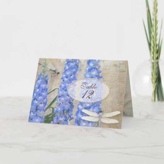 Numéro de tableau Cartes de tente Papillon de libe (Devant)