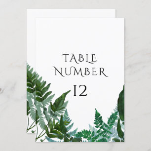 Numéro de tableau Cartes Forêt Gathered Fern Folia