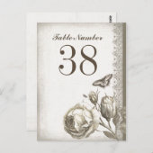 numéro de tableau cartes vintages (Devant / Derrière)