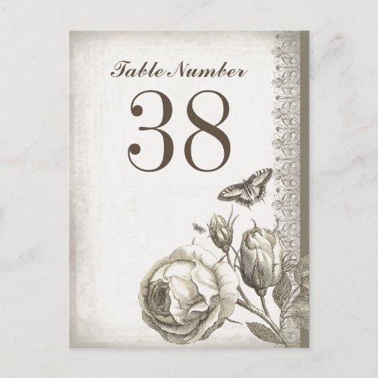 numéro de tableau cartes vintages (Devant)