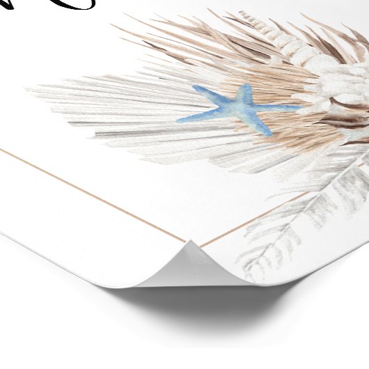 Numéro de tableau de Boho Beach (Coin)