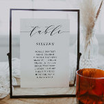 Numéro de tableau de script Carte de réception de<br><div class="desc">Notre carte de numéro de table est parfaite pour planifier les places assises des clients pour chaque table à votre événement. Cet article fait partie de notre collection de Mariages STERLING S105,  veuillez rechercher dans notre magasin les articles correspondants.</div>