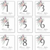 Numéro de tableau Étiquettes pour bouteilles de vi (Devant)