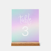 Numéro de tableau holographique (Recto)