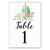 Numéro de tableau Mariage Cactus Cartes de récepti (Par défaut)