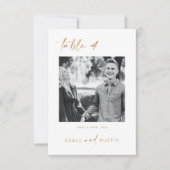 Numéro de tableau photo minimal Carte de signe Mar (Devant)