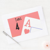 NUMÉRO DE TABLEAU Vin Bouteille de bière Étiquette (Enveloppe)