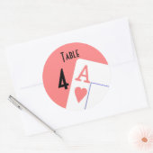 NUMÉRO DE TABLEAU Vin Bouteille de bière Étiquette (Enveloppe)