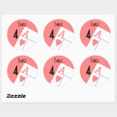 NUMÉRO DE TABLEAU Vin Bouteille de bière Étiquette (Feuille)