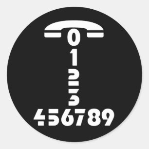 numéro de téléphone - autocollant
