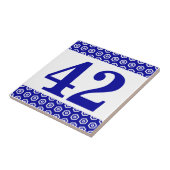 Numéro de vignette. Carreau de bordure hexagonale (Côté)