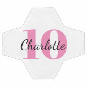 Numéro du nom des initiales du monogramme rose bla (Plat)