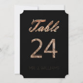 Numéro du tableau 24 Carte d'escorte élégante en o (Dos)