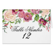 Numéro du tableau Aquarelle Florale Hiver Bourgogn (Devant Horizontal)