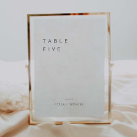 Numéro du tableau de réception Carte de décoration