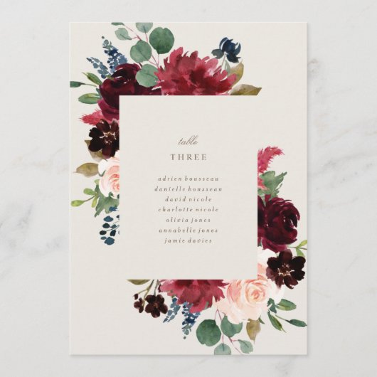 Numéro du tableau d'élégance hivernale Cartes de s (Devant)