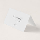 Numéro et nom de la table d'aquarelle Cartes de pl (Back)