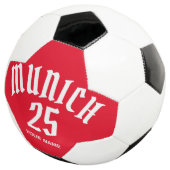 Numéro Et Nom Rouge Munich Personnalisé (3/4)