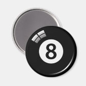 Numéro huit magique de boule de billard aimant fri (Recto/Verso)