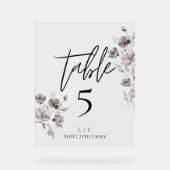 Numéro minimal de table d'aquarelle noire (Recto)