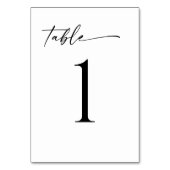 Numéro minimaliste de table moderne (Par défaut)