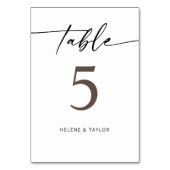 Numéro minimaliste de table moderne (Par défaut)