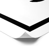 Numéro noir seize Poster (Coin)