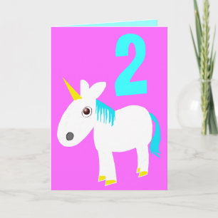 numéro personnalisable carte d'anniversaire unicor